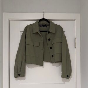 Zara Olive Utility Jacket